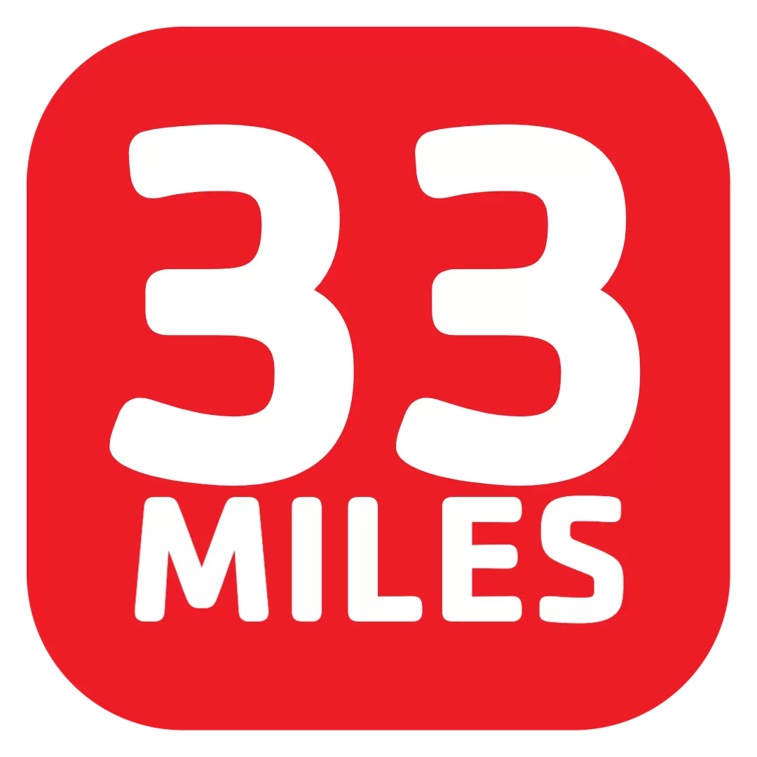 33 miles