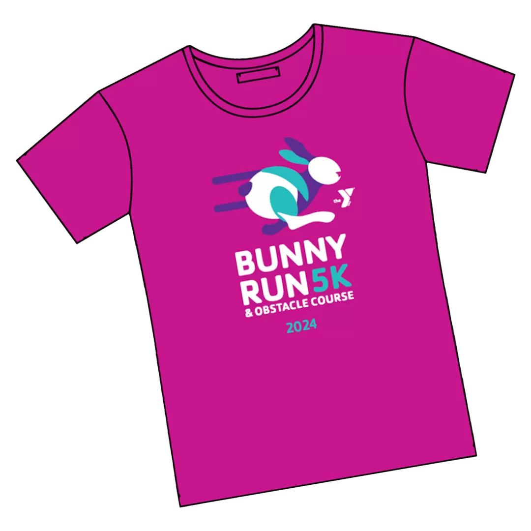 Bunny run pink t-shirt