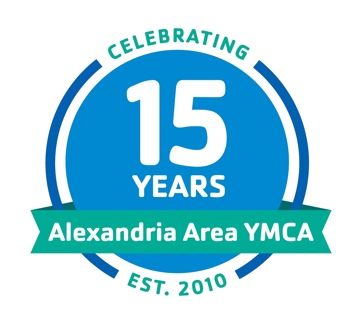 Alexandria Area YMCA 15 Years Badge