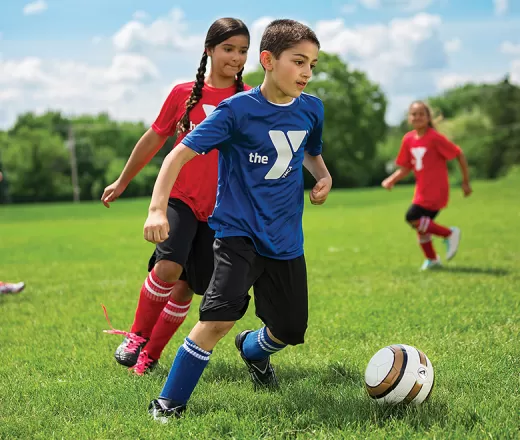 kids playing soccer